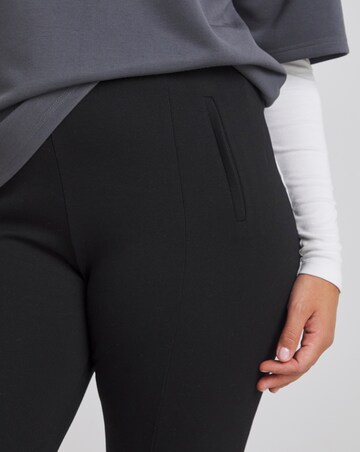 Black Ponte Stretch Treggings