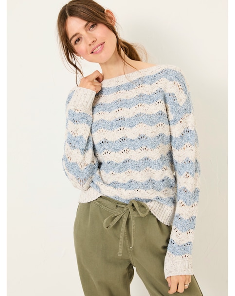 FatFace Edith Stripe Crew