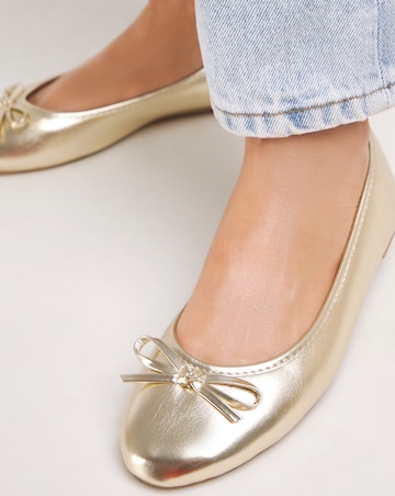 Selena Classic Flat Ballerina Shoes Wide E Fit