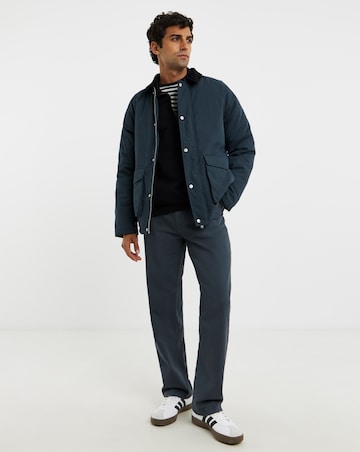 Cord Collar Wadded Jacket