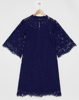 Joanna Hope Navy Lace Swing Dress