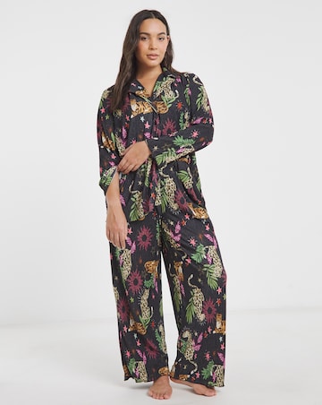 Button Through Plisse Lounge Set