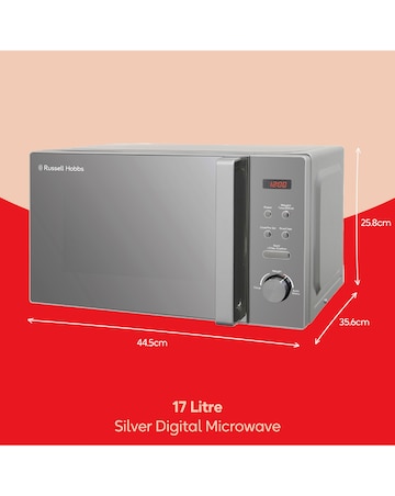 Russell Hobbs RHM2076S 20Litre Digital Microwave - Silver