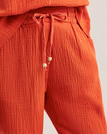 Julipa Cotton Double Cloth Crop Trousers