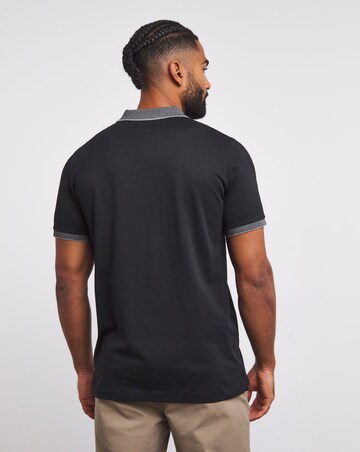 Folio Smart Supima Polo Long Length-Black