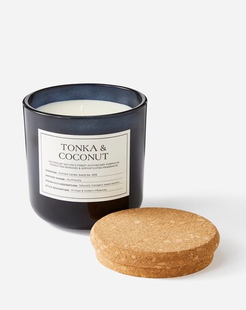 Apothecary Tonka & Coconut Medium Glass Candle