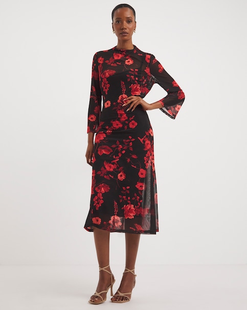Joanna Hope Magisculpt Midi Mesh Dress