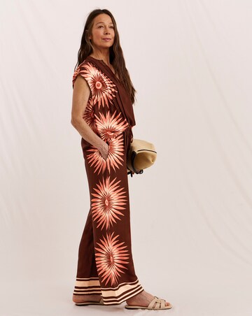 Julipa Printed Tie Waist Trouser Co Ord