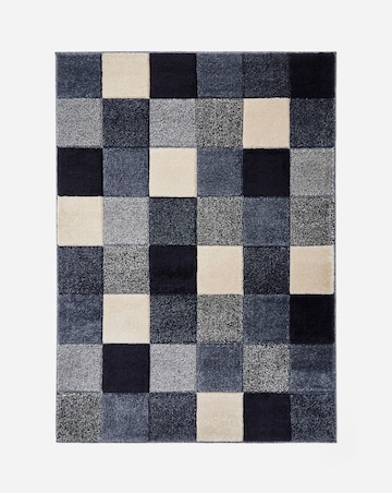 Sara Carved Chequerboard Rug