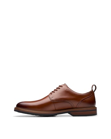 Clarks Aldwin Lace Leather Shoe - Tan