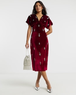Hope &amp; Ivy Farah Midi Dress