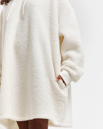 Supersoft Borg Oversized Hooded Lounge Dress