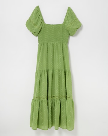 Lovedrobe Shirred Front Tie Back Midaxi Dress