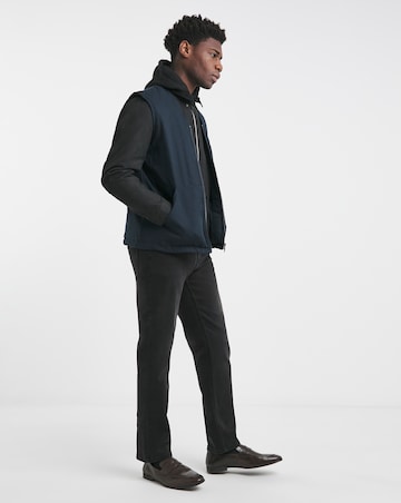 Navy Twill Washed Gilet