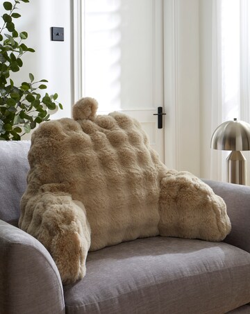 Bubble Faux Fur Back Support Cushion