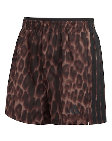 adidas 3 Stripes Leopard Print Shorts