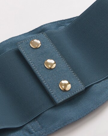 Denim Blue Corset Style Waist Belt