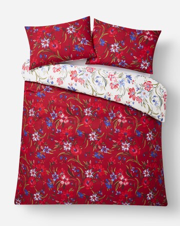 Julipa Ruth Floral Cotton Blend Reversible Duvet Set