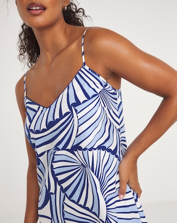 Cyberjammies Woven Shell Geo Print Strappy Chemise