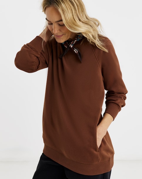 Chocolate Pocket Side Sweatshirt