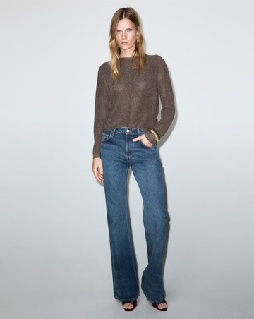 Mango Brown Crew Neck Jumper