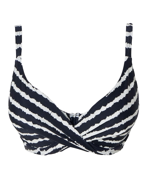 Figleaves Tailor Underwired Non Pad Wrap Plunge Bikini Top