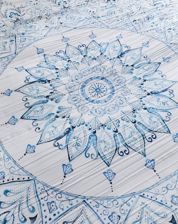 Paisley Print Crinkle Duvet Cover Set