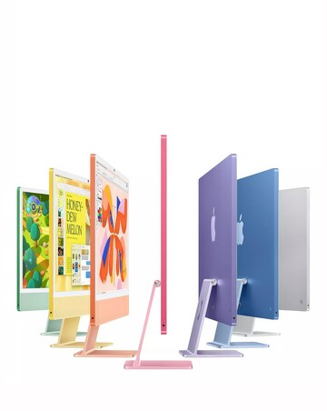 Apple iMac (M4, 2024) 24in Retina 4.5K, 10-core CPU, 10-core GPU, 256GB - Silver