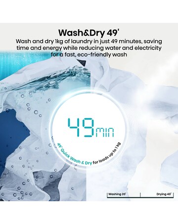 Hisense KitchenFit 5i Series WD5I1045BBQ 10.5kg/6kg Washer Dryer - Black