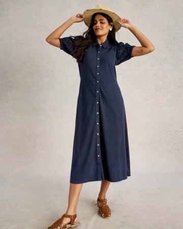 White Stuff Rua Broderie Shirt Dress