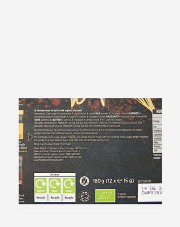 Green & Black's Organic Milk & Dark Chocolate Miniatures - 2 pack bundle