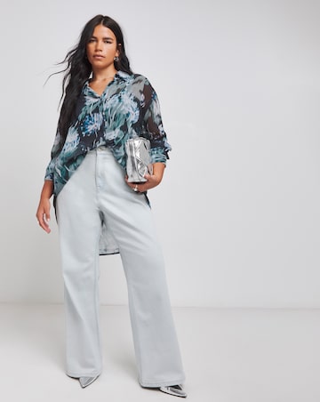Floral Relaxed Sheer Shirt
