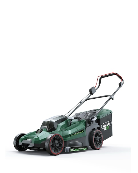 Webb 40V (2 x 20V) 43cm Cordless Rotary Lawnmower (2 x 4AH Battery & Charger)