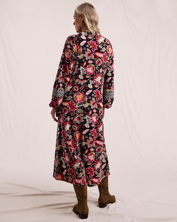 Julipa Contrast Print Jersey Midi Dress