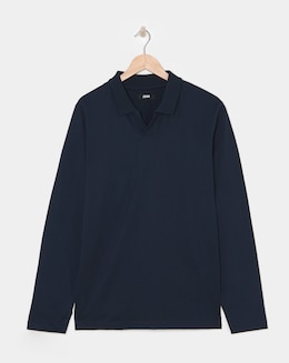 Premium 100% Mercerised Trophy Neck Polo- Navy