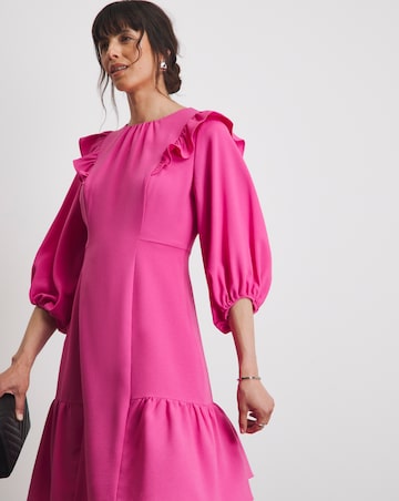 Joanna Hope Frill Shoulder Dress