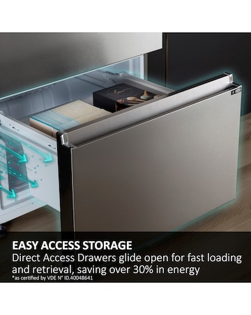 Haier Series 3 HTR3518ENMWK 185cm 60/40 Fridge Freezer White + Install