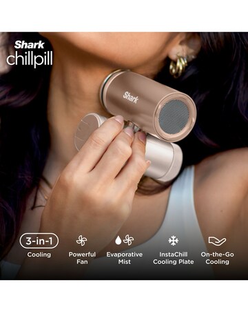 Shark ChillPill 3-in-1 Fan, Mist & InstaChill System - Iced Latte