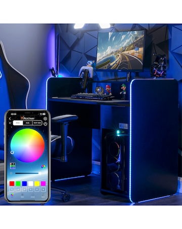 X Rocker Electra LED & Wireless Charging Desk