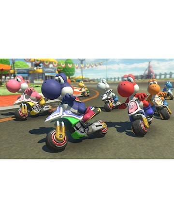 Nintendo Switch OLED White Console & Mario Kart 8 Deluxe Bundle