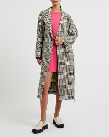 French Connection Dandy Check Trench Coat