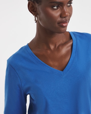 Pure Cotton 3 Pack V-Neck T-Shirts