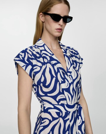 Mango Bow Shirt Midi Dress