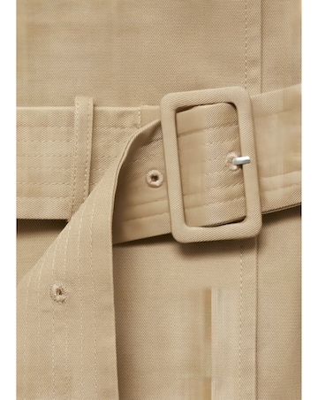 Mango Tie Waist Trench Coat