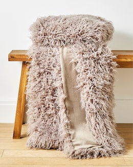 Mongolian Faux Fur Throw