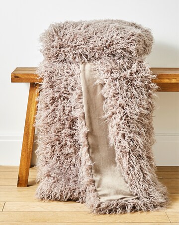 Mongolian Faux Fur Throw