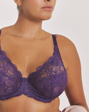 Pretty Secrets (2 Pack) New Ella Wired Full Cup Bras (C-J) Fig/Cherry