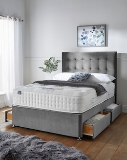 Silentnight 4000 Pocket Memory Divan Set with 4 Drawers &amp; Headboard