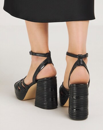 Patsy Feature Heel Sandals Wide E Fit