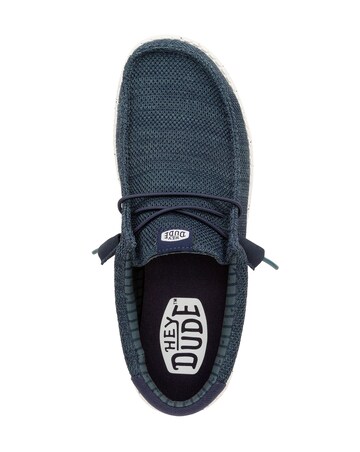 HeyDude Wally Stretch Sox Shoe - Navy